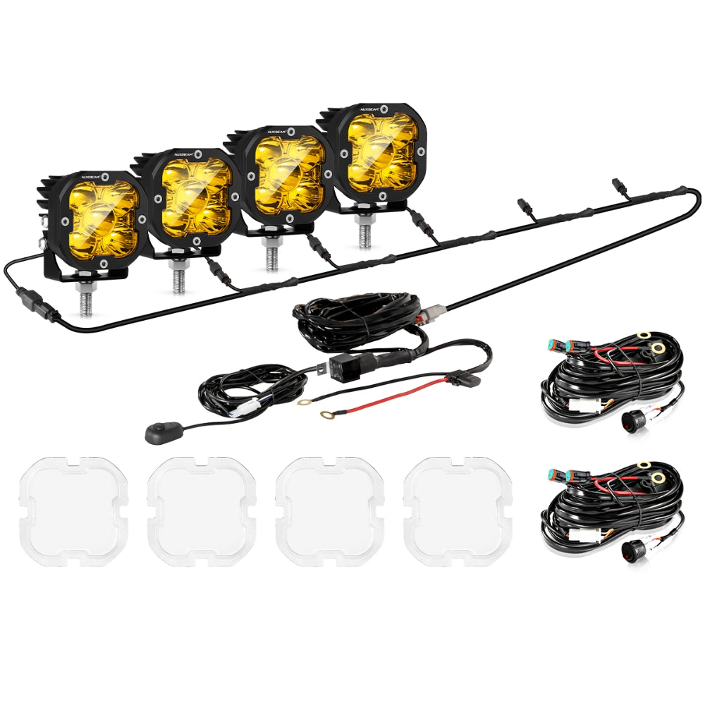 LED Pods 3" 80W Spot Beam | JC Customs Metal Fab