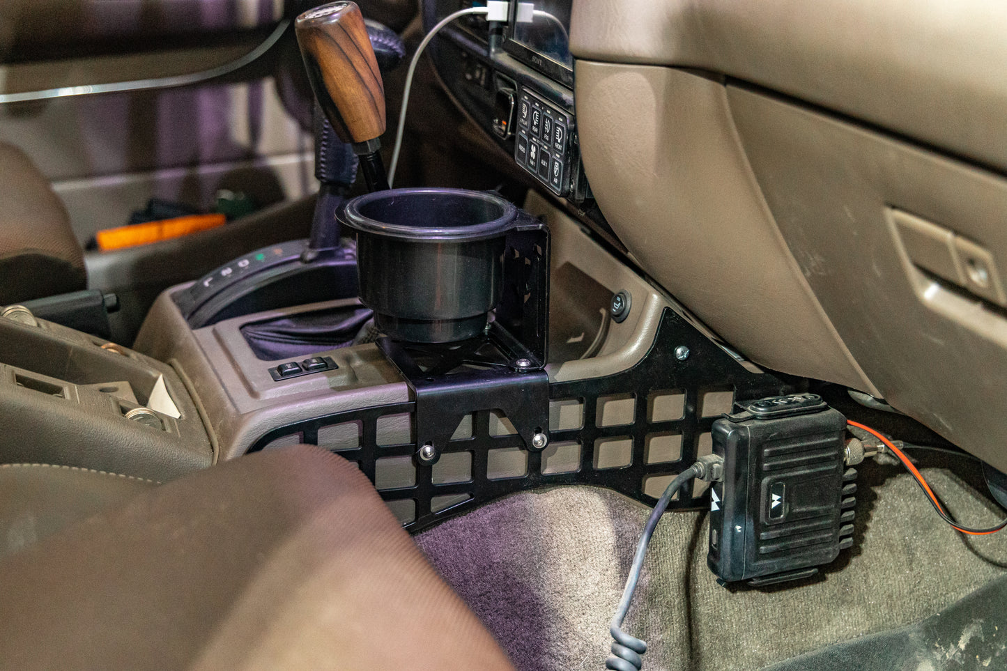80 Series Land Cruiser Cup Holder / Console Molle Panels