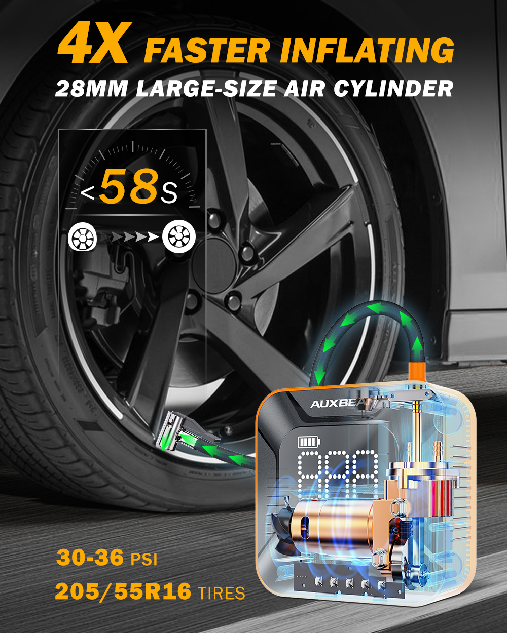 excellent portable tire inflator
