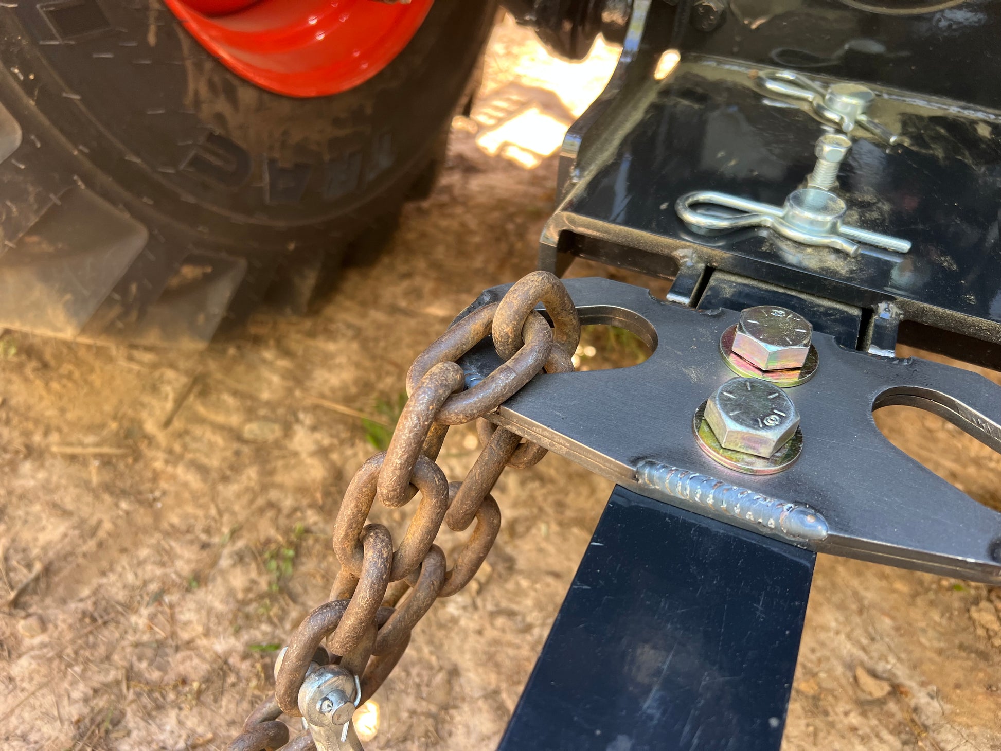 Kioti Tractors Rear Chain Loop Tie Down