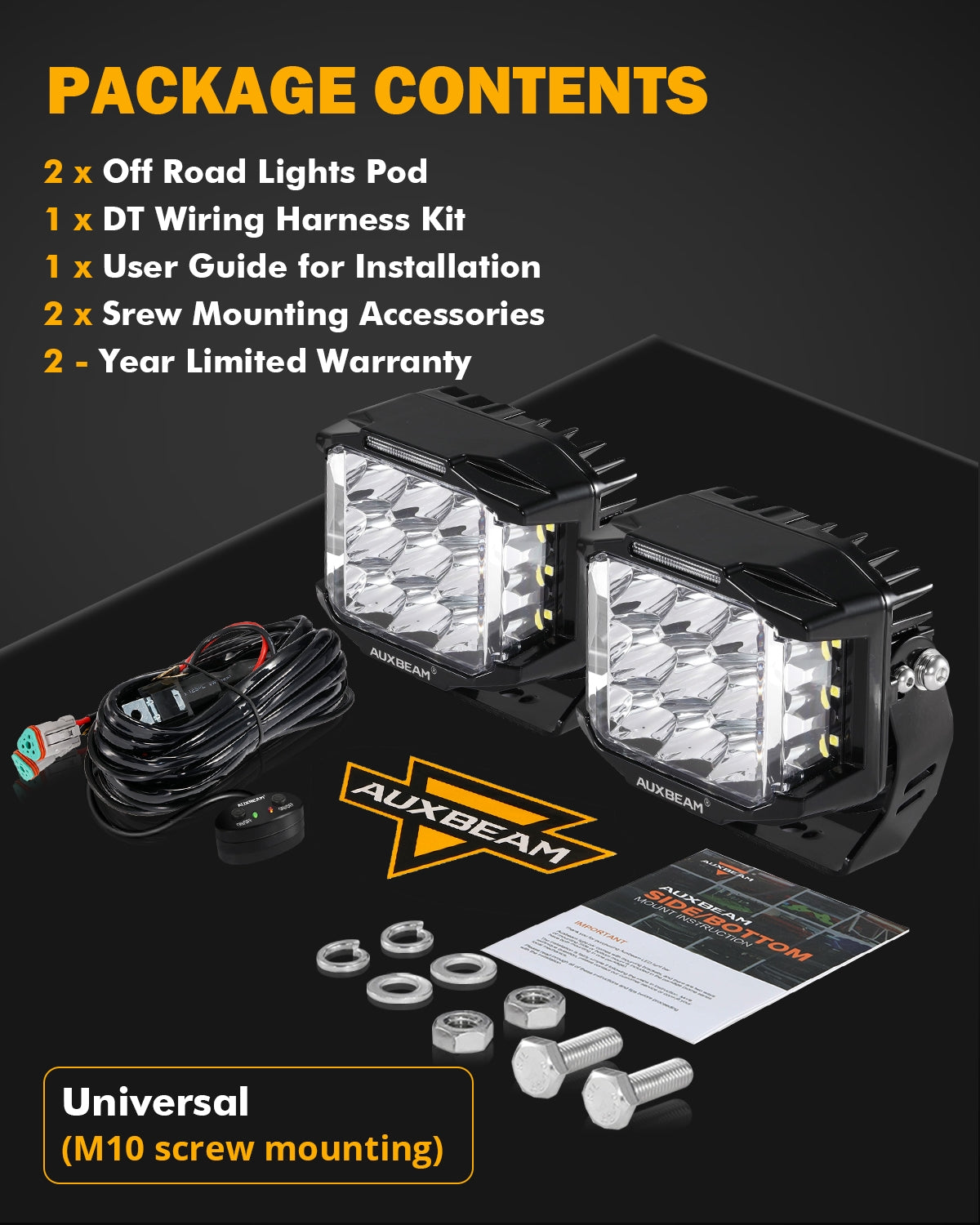 JC Customs V-MAX Shooter Lights | LED Pods with DRL