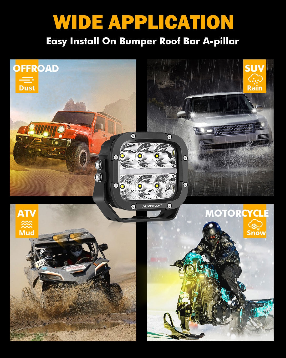 15600LM Driving Light Pod | JC Customs Metal Fab