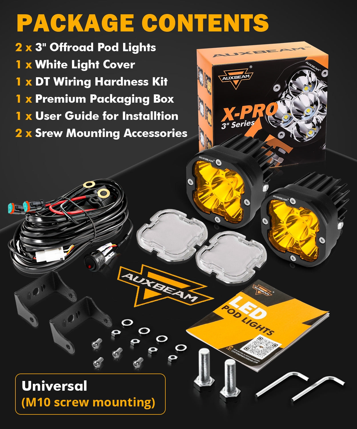 LED Pods 3" 80W Spot Beam | JC Customs Metal Fab