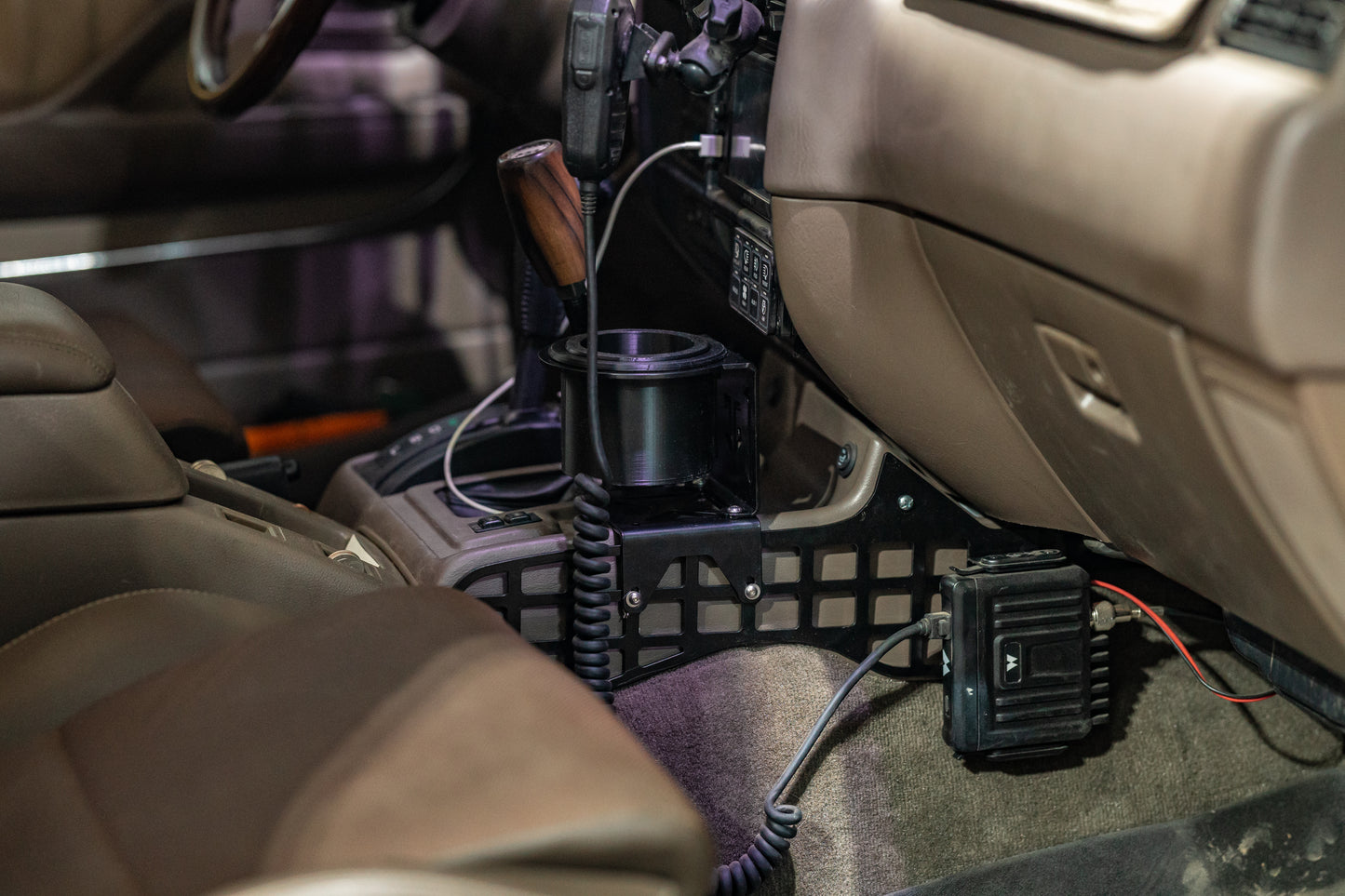 80 Series Land Cruiser Cup Holder / Console Molle Panels