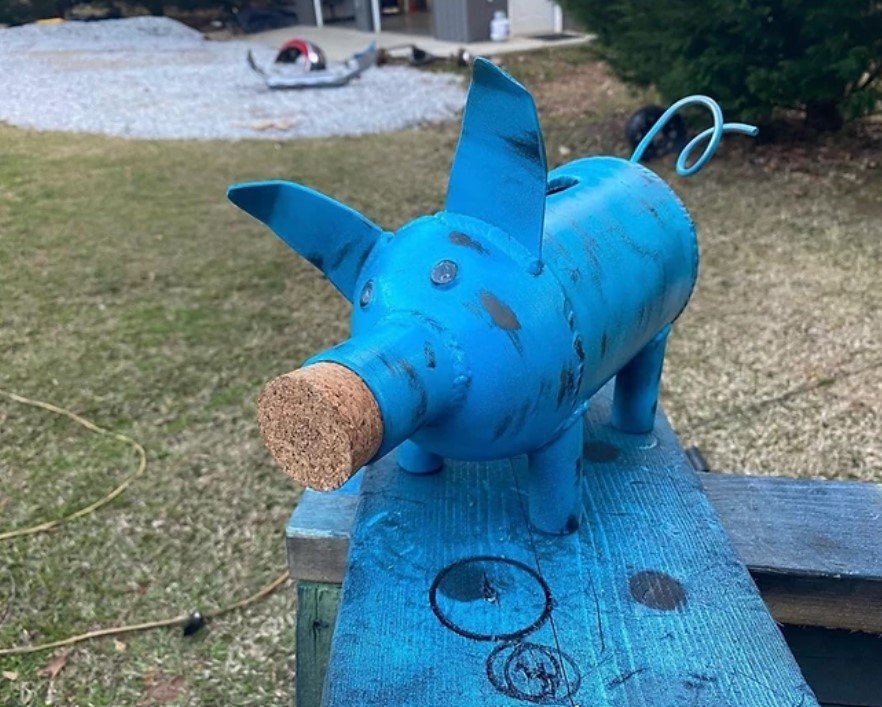 Stylish Rustic Piggy Bank