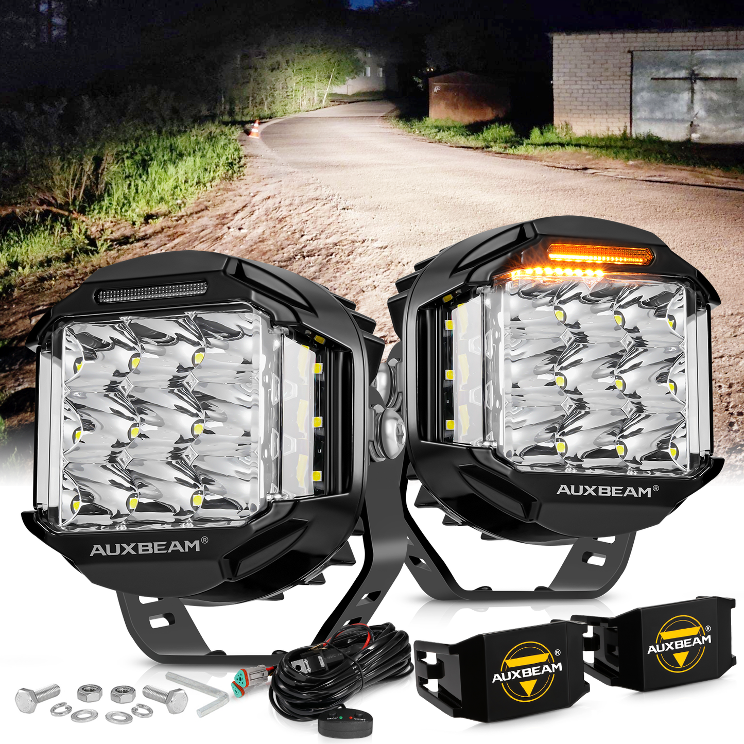 JC Customs V-MAX Shooter Lights | LED Pods with DRL