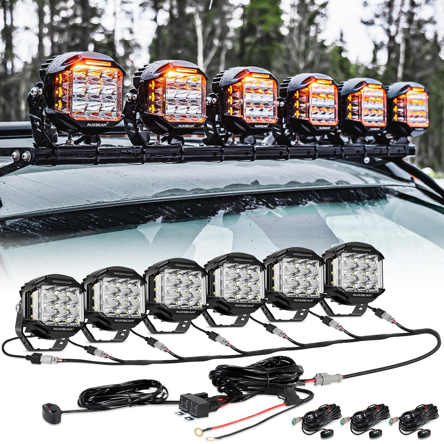 JC Customs V-MAX Shooter Lights | LED Pods with DRL
