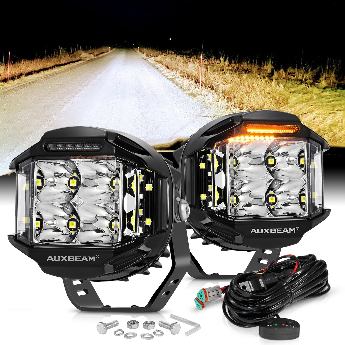 JC Customs V-MAX Shooter Lights | LED Pods with DRL