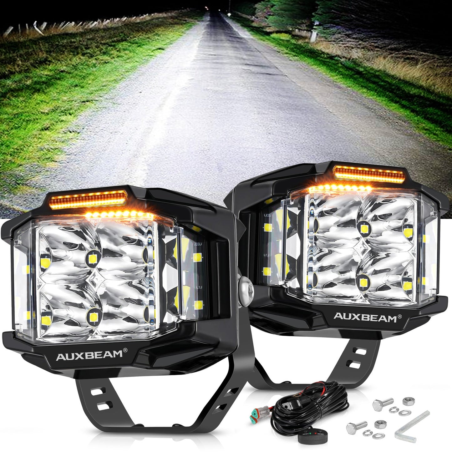 JC Customs V-MAX Shooter Lights | LED Pods with DRL