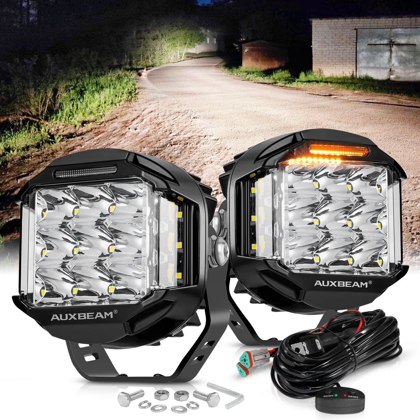 JC Customs V-MAX Shooter Lights | LED Pods with DRL