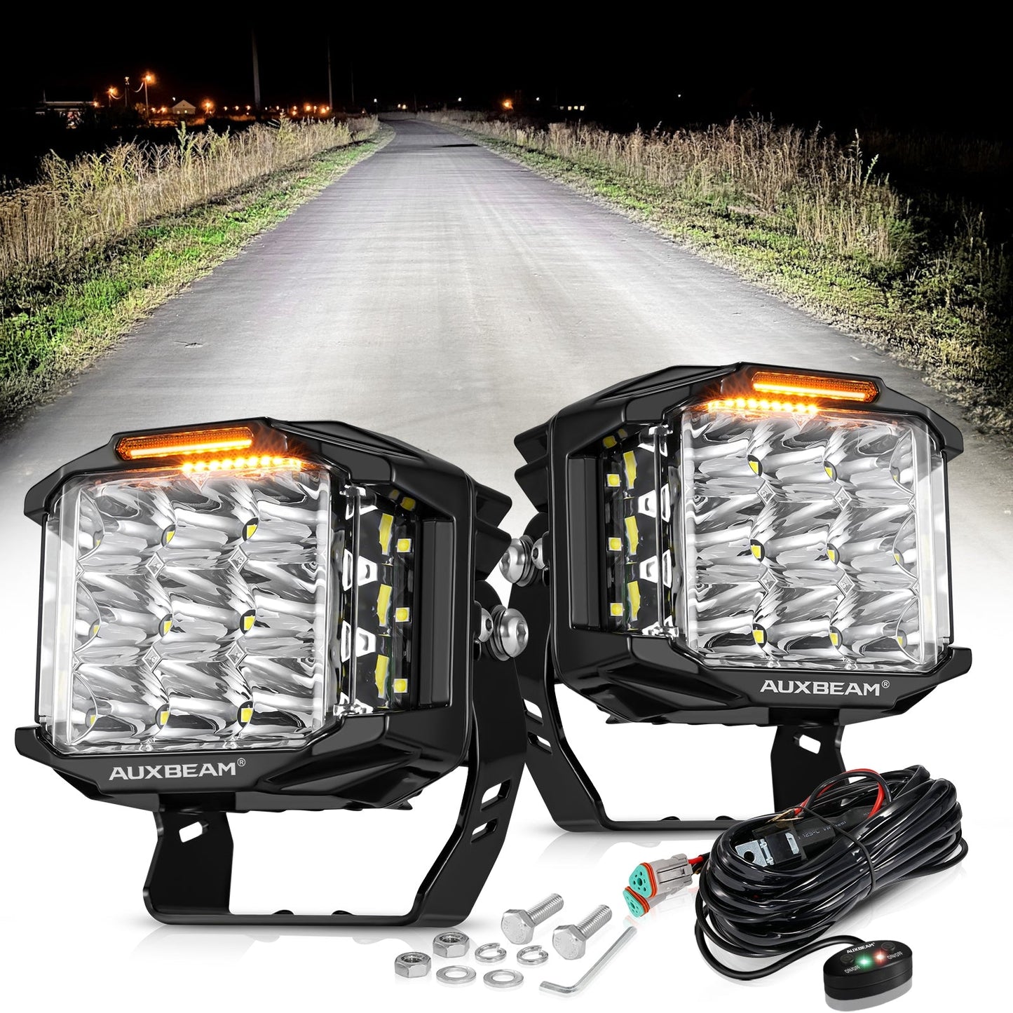JC Customs V-MAX Shooter Lights | LED Pods with DRL