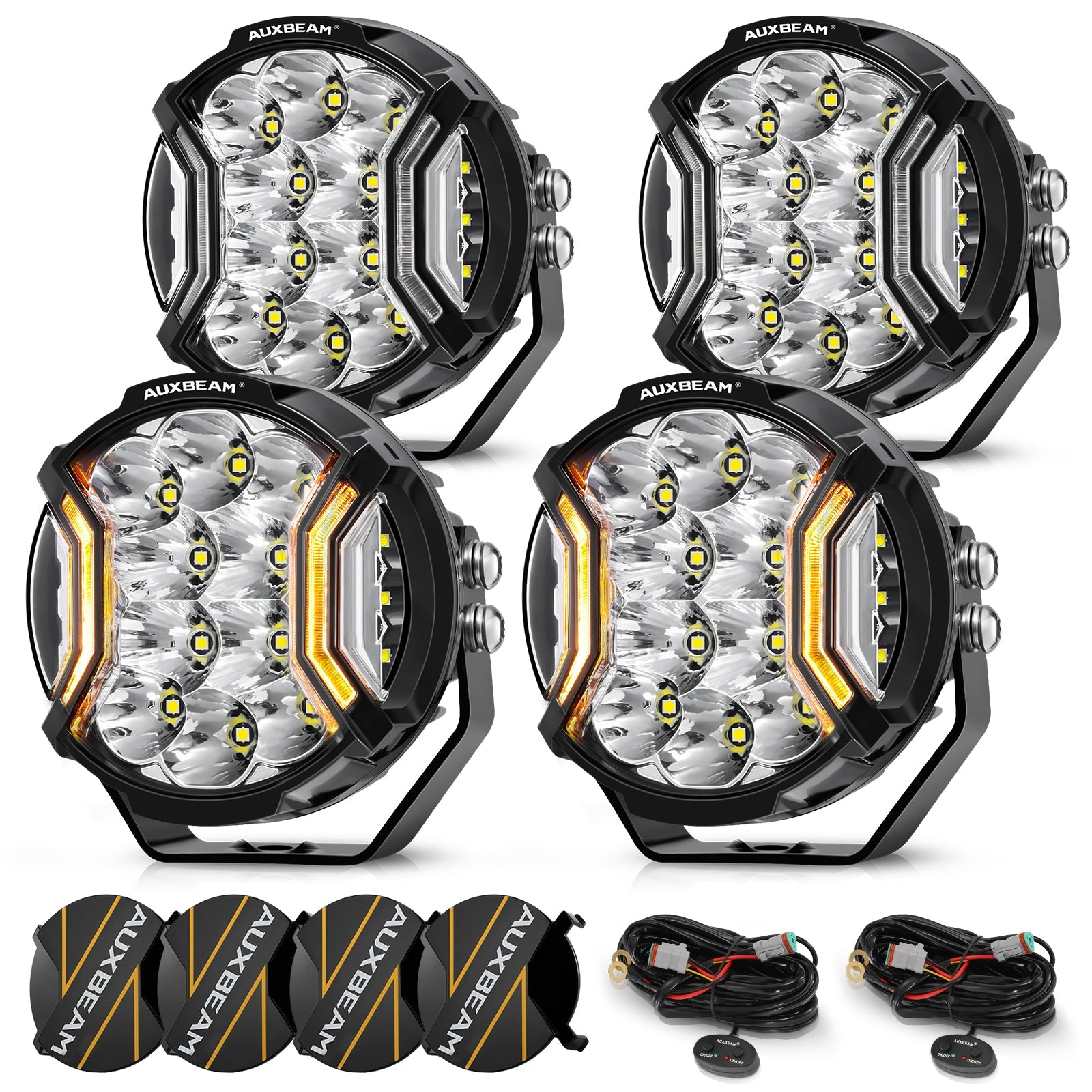 V-ULTRA Series Pod Lights w/ Amber DRL – JC Customs