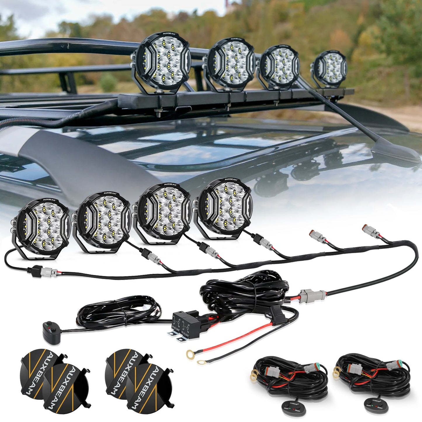 V-ULTRA Series Pod Lights w/ Amber DRL – JC Customs