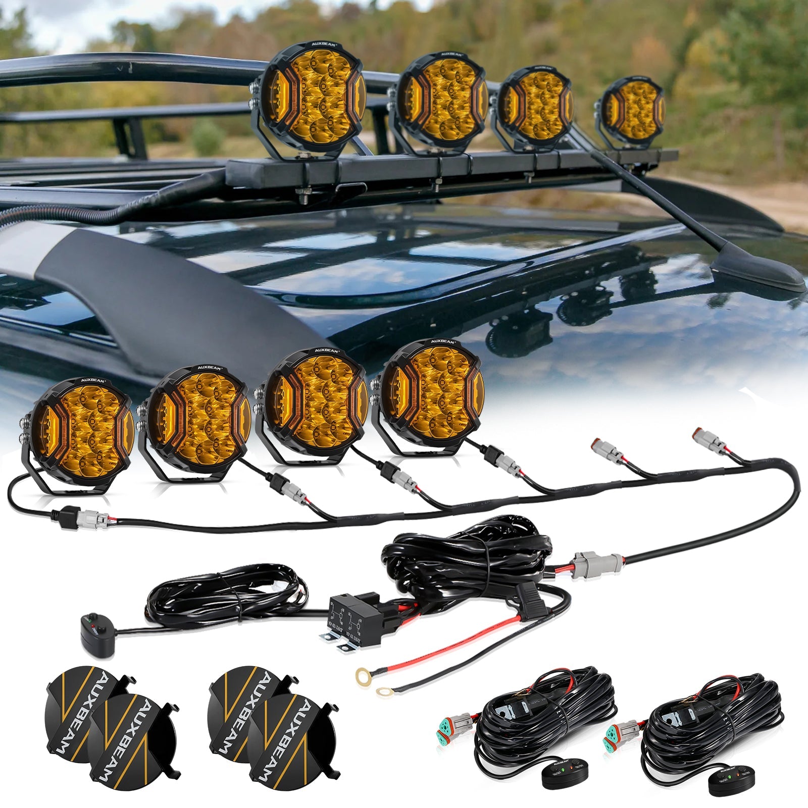 V-ULTRA Series Pod Lights w/ Amber DRL – JC Customs