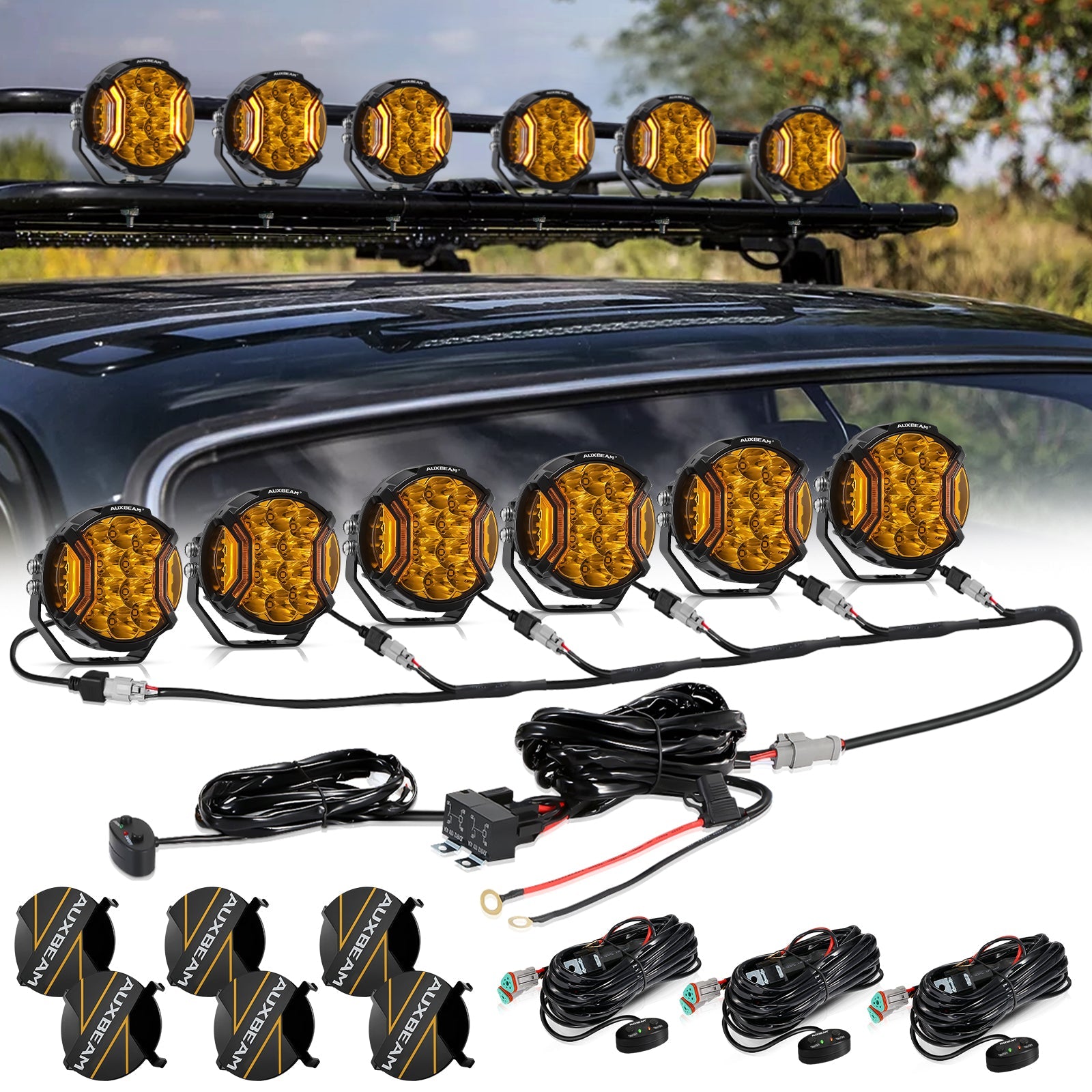 V-ULTRA Series Pod Lights w/ Amber DRL – JC Customs