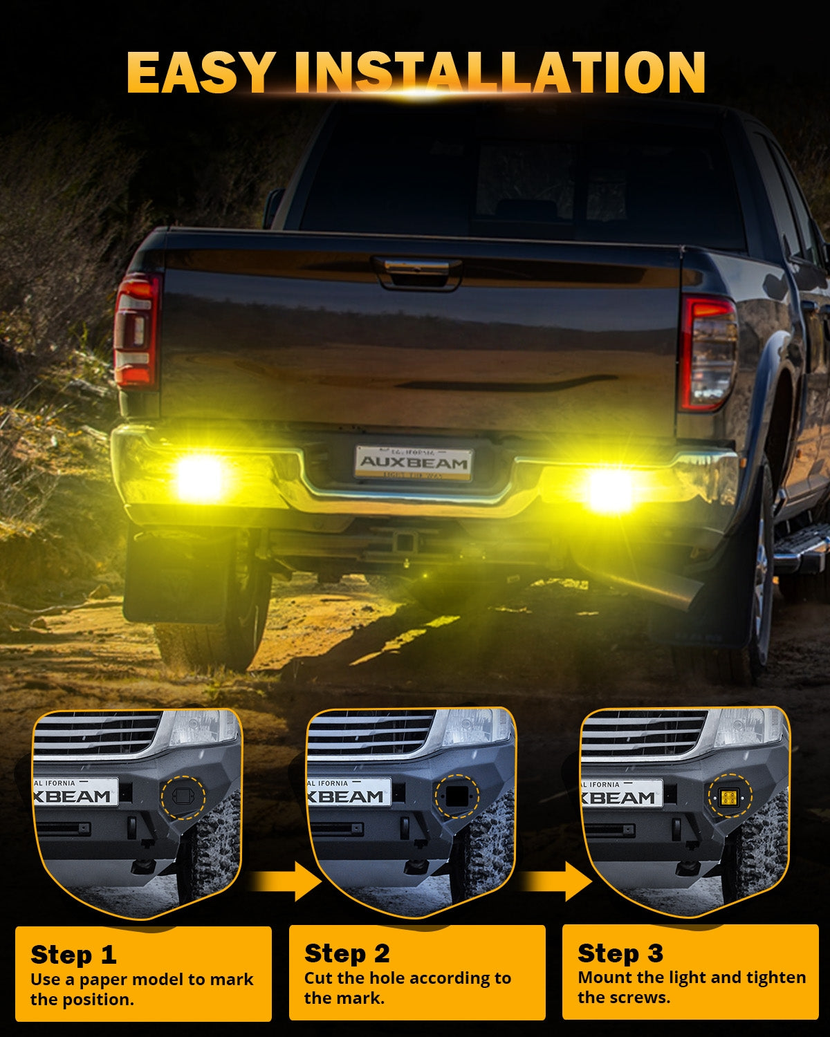 installation easy flush mount led pods