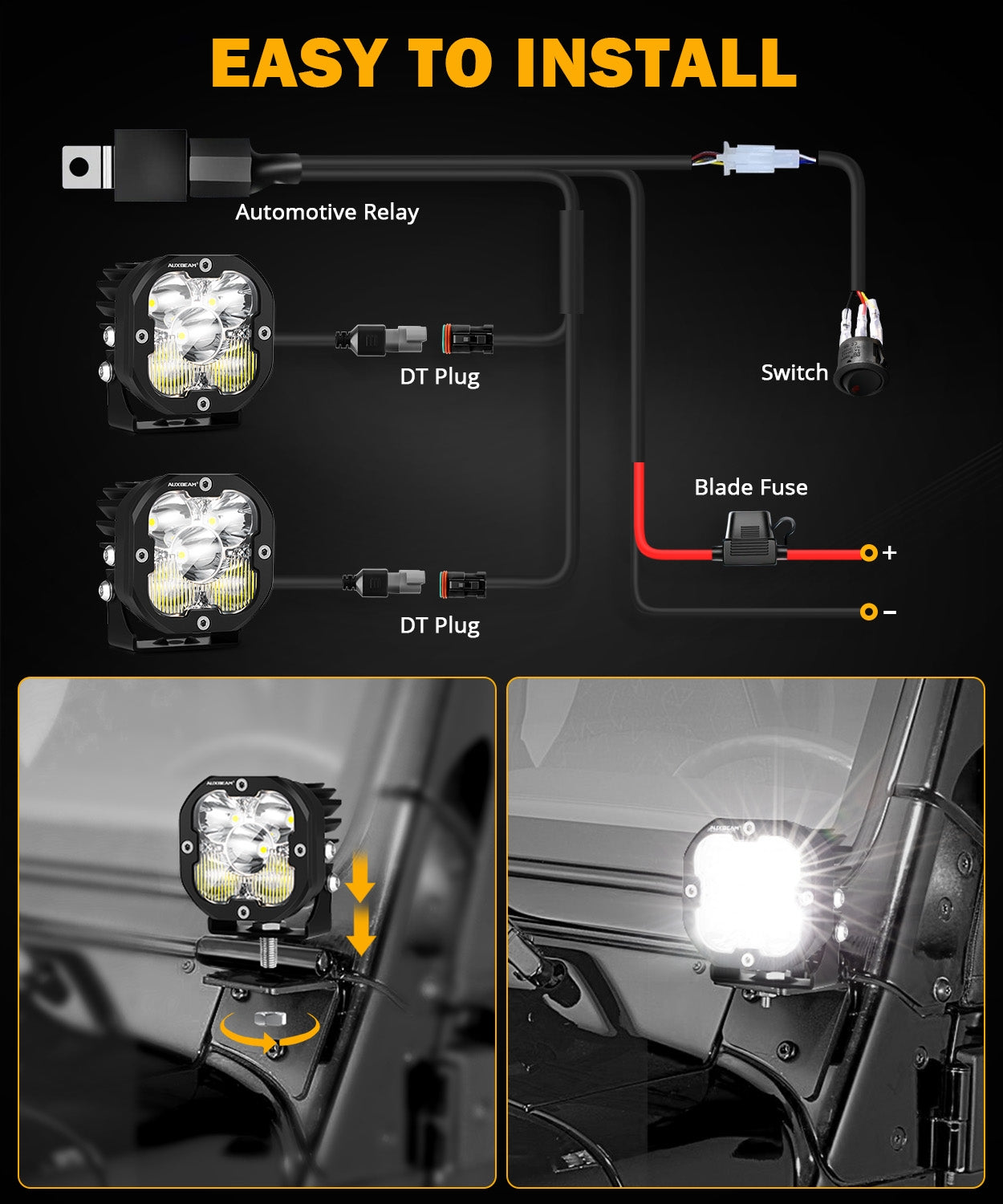 3 Pod Lights - X-PRO Series LED Pods | JC Customs Metal Fab