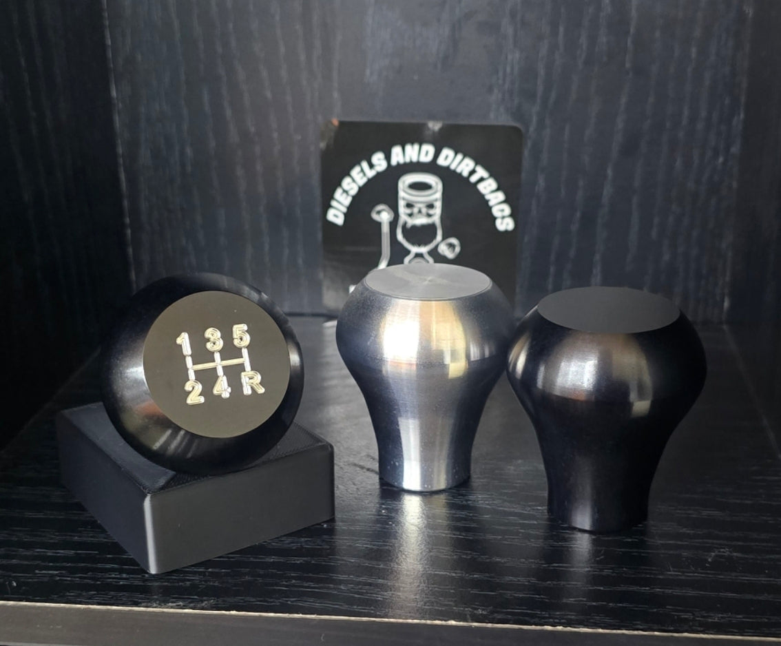 Cummins Extended Aluminum Shift Knob (Raw/Black) – JC Customs