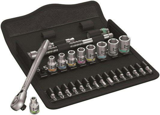 Wera 8100 SA 8 Zyklop Metal Switch Socket Set 1/4" Drive Metric 05004018001