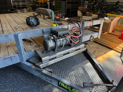 Car Hauler Trailer Winch Mount
