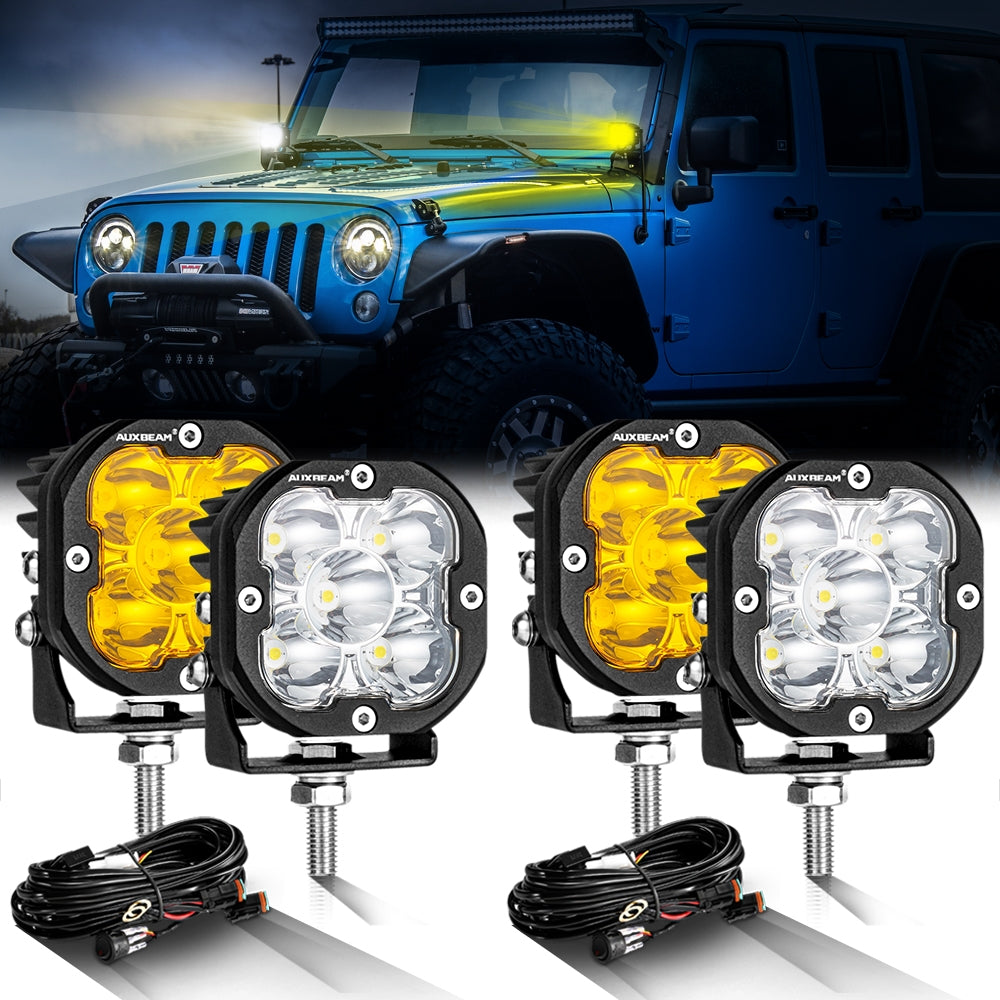 LED Pods 3" 80W Spot Beam | JC Customs Metal Fab
