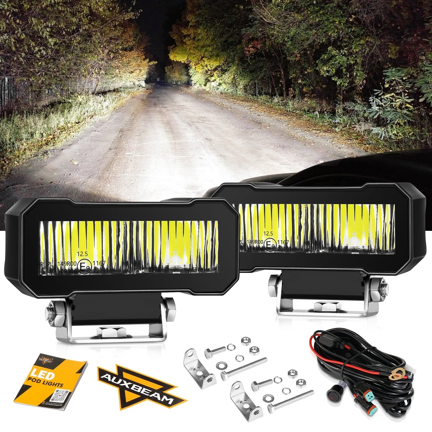 4.6 Inch 60W 7200LM LED Pods Off Road Driving Light