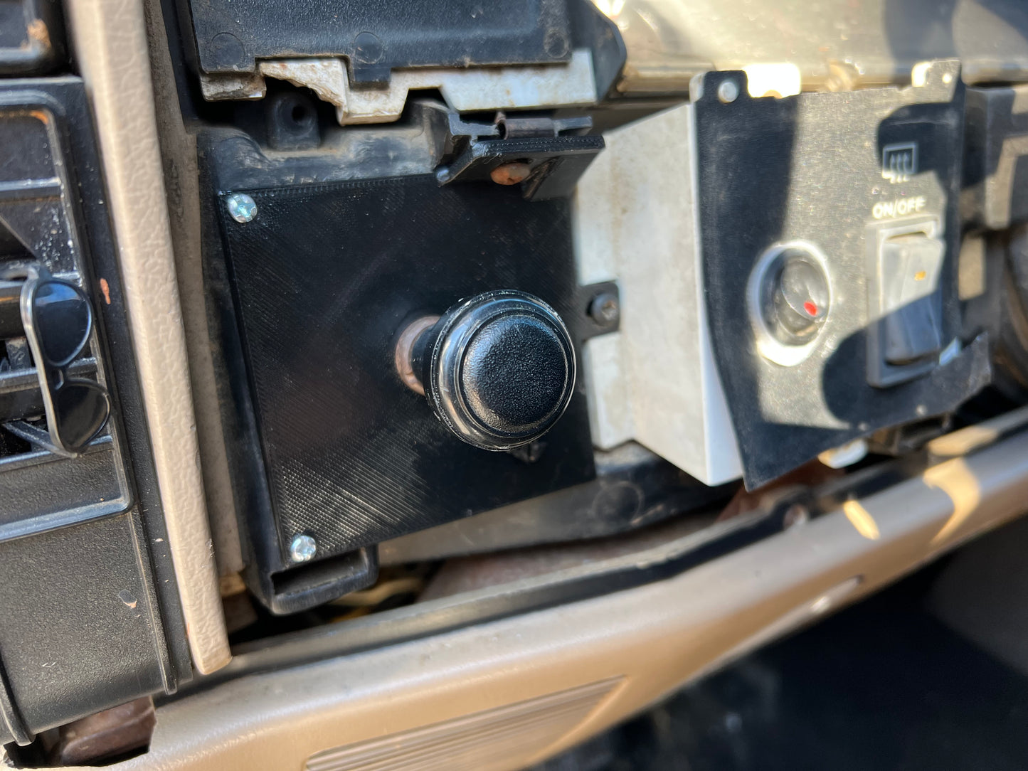 84-96 Jeep XJ Headlight Switch Repair Plate