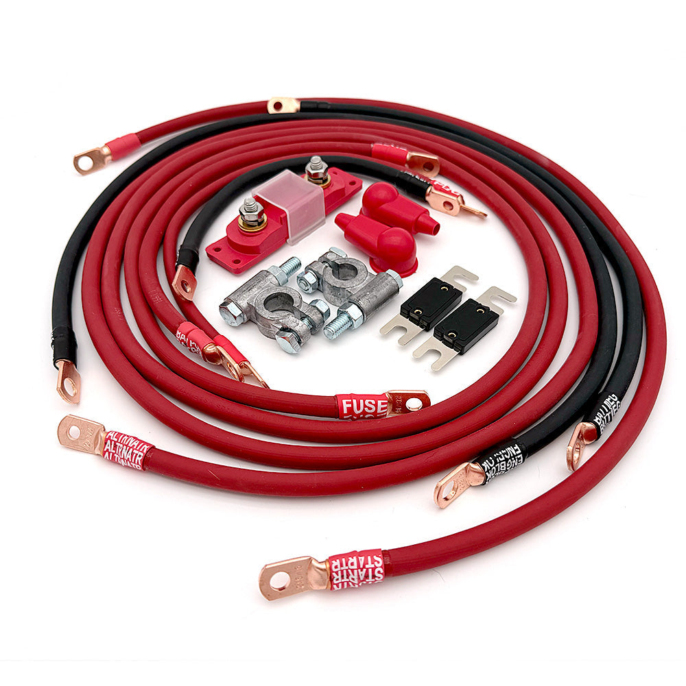 Toyota 4Runner/Pickup Big 7 Battery Cable Kit (Gen 1 - 1984-1989)