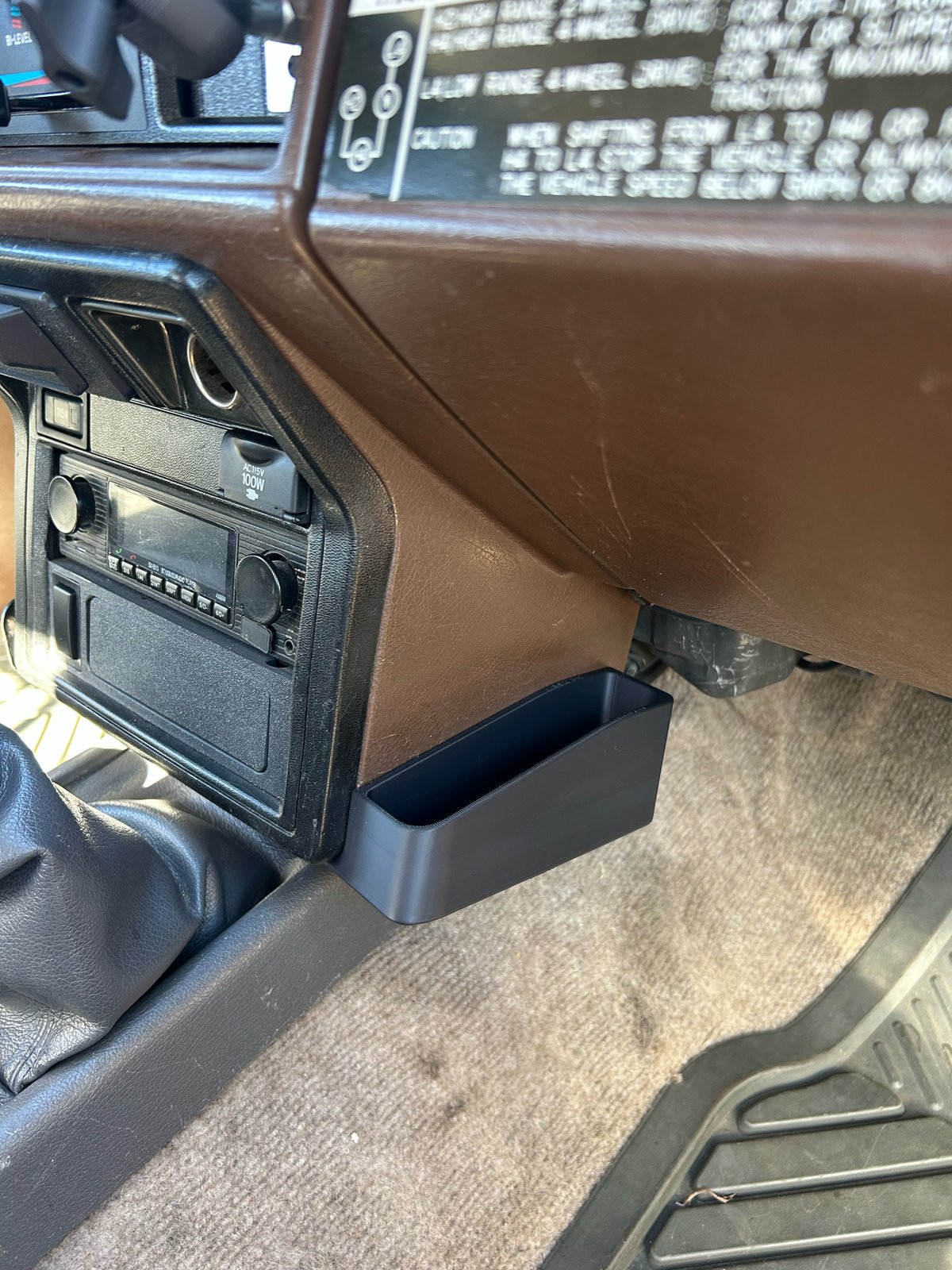 84-88 Toyota Truck and 4Runner Dash Cubby
