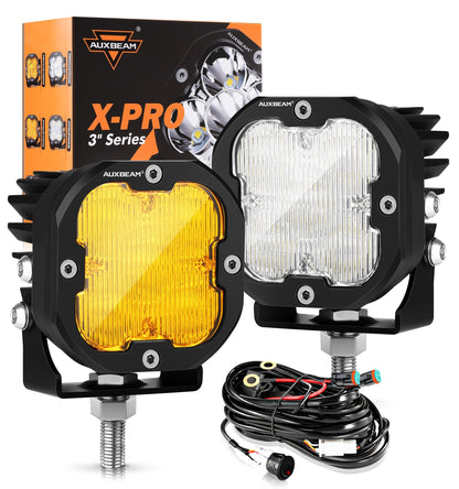 80W Flood Beam LED Lights for Offroad – JC Customs