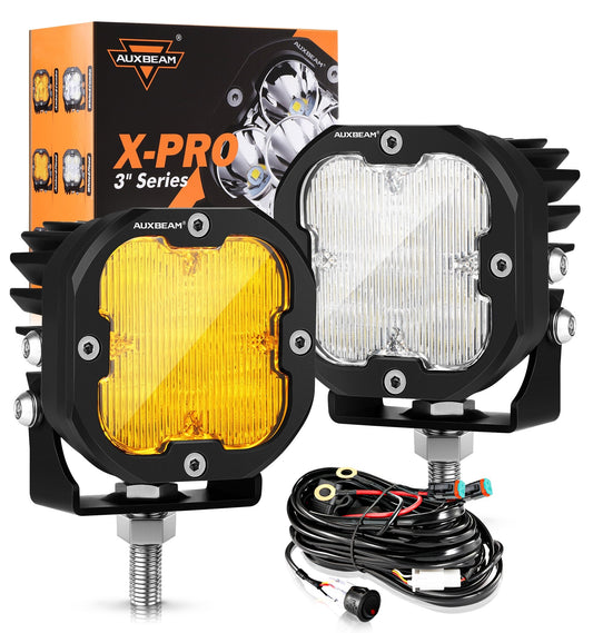80W Flood Beam LED Lights for Offroad – JC Customs