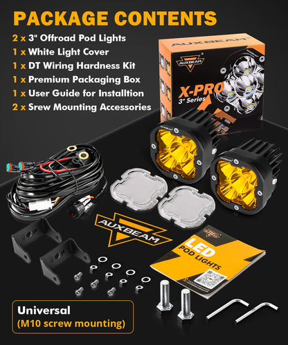 LED Pods 3" 80W Spot Beam | JC Customs Metal Fab