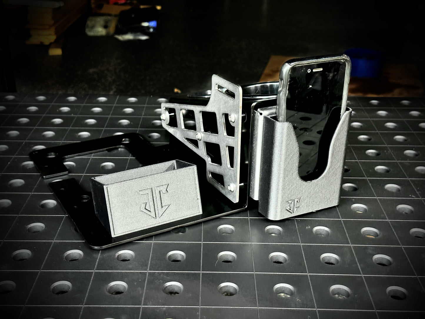 Shifter Mounted Cup Holder Phone Mount
