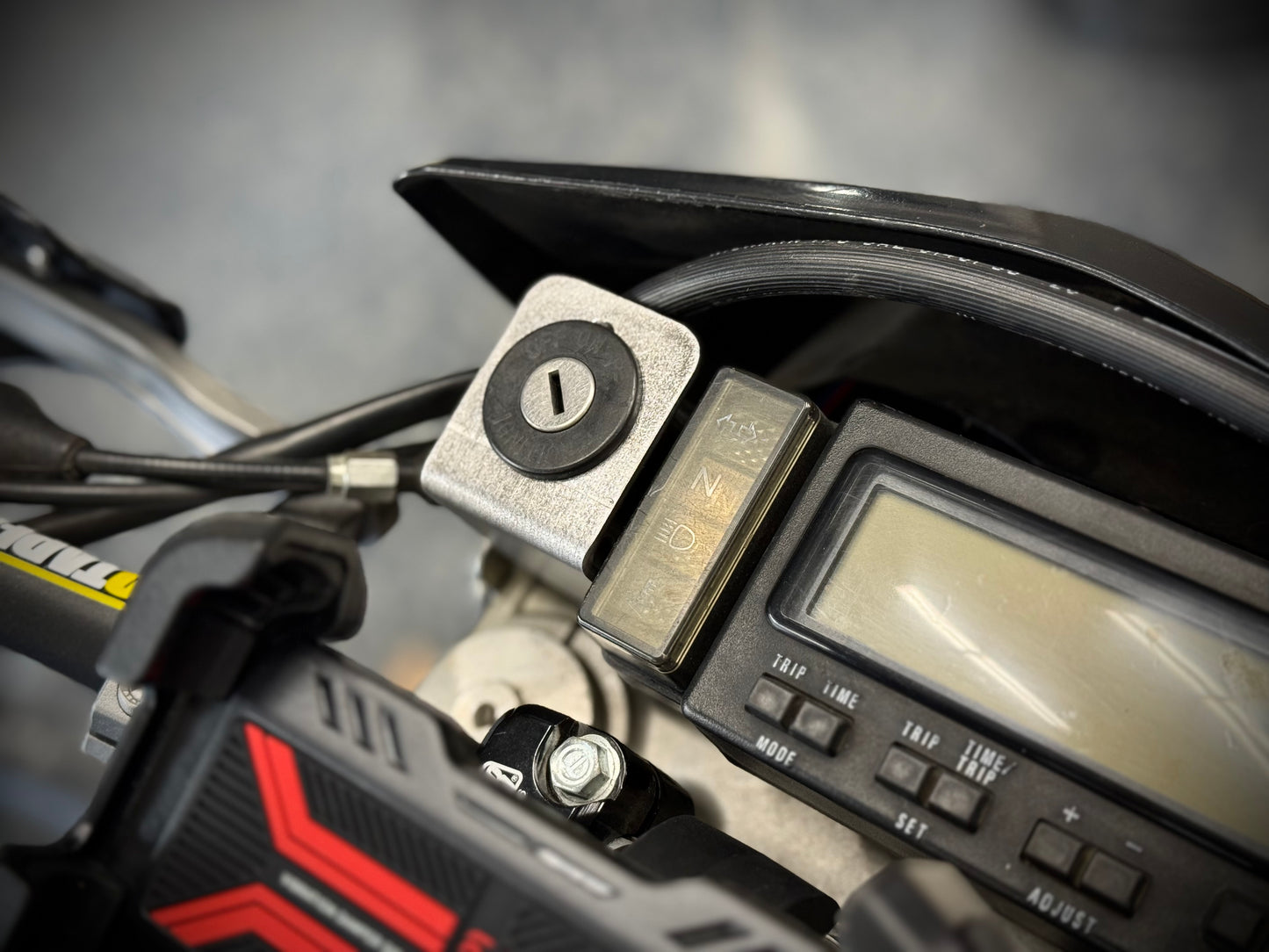 DR-Z400 Ignition Switch Relocation Bracket