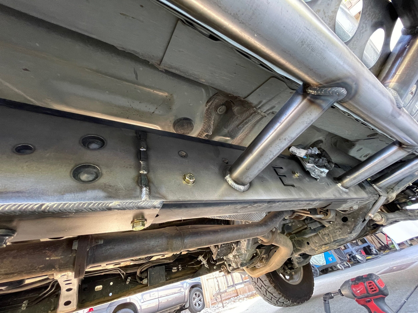 Toyota Tacoma Longbed Bolt on Rock Slider Frame Plate Kit