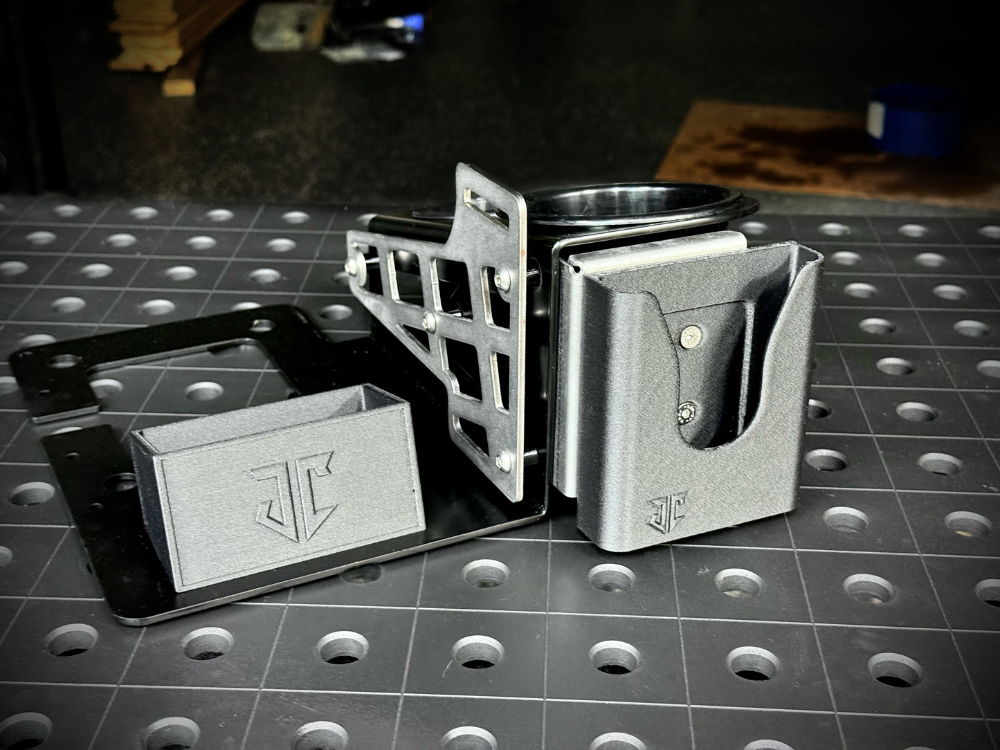 Shifter Mounted Cup Holder Phone Mount