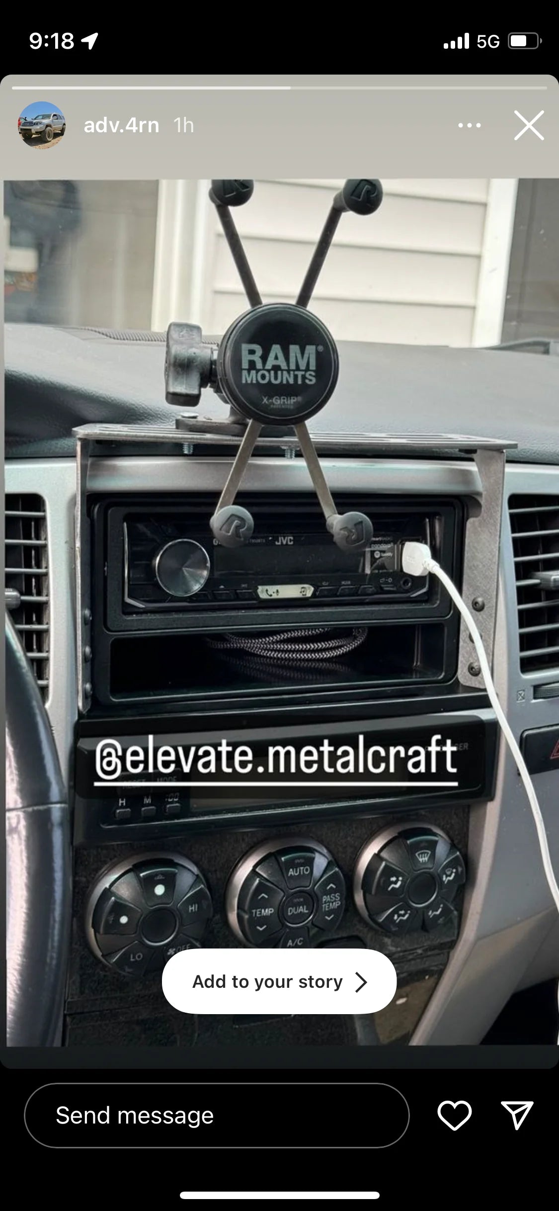 4th Gen 4Runner Accessory Dash Mount/Molle Panel