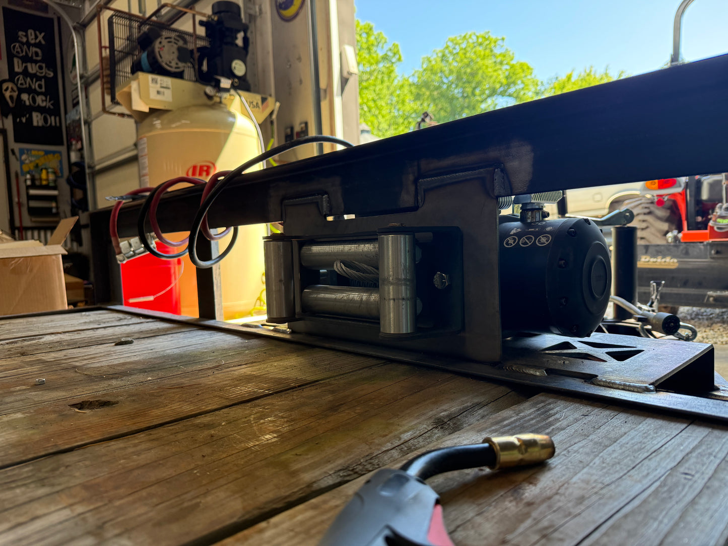 Car Hauler Trailer Winch Mount