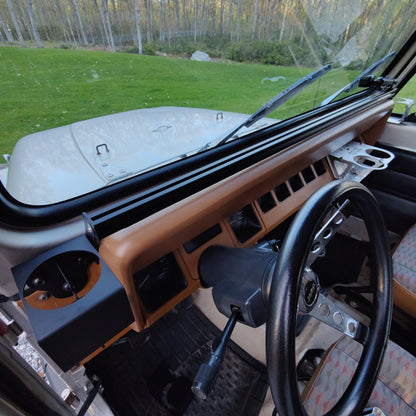 Dash Accessory Mount for Jeep Wrangler YJ, BLACK