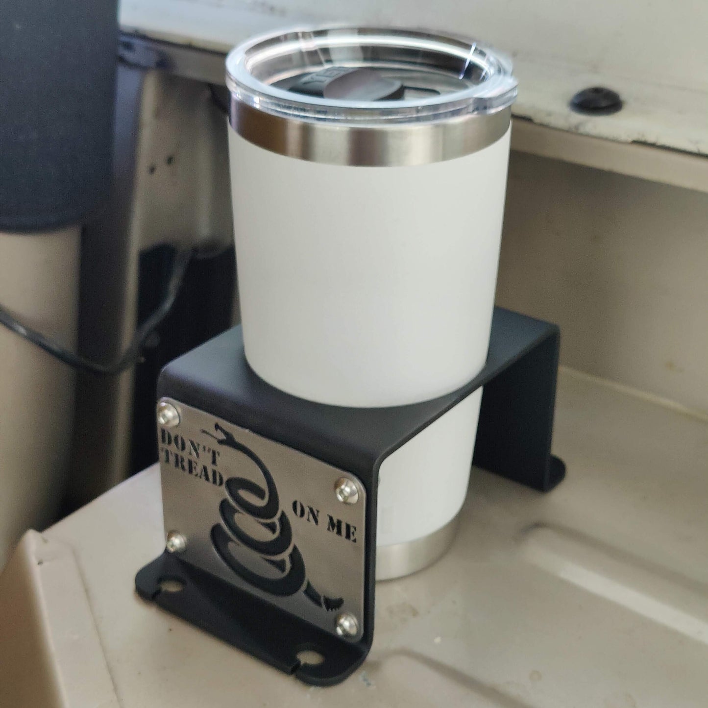 Don't Tread On Me Rear Cup Holder for Jeep Wrangler YJ