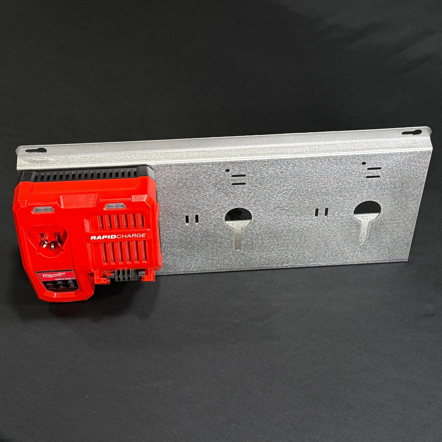 Milwaukee 3x M18-M12 Rapid battery charger wall mount plate 20 degree angle