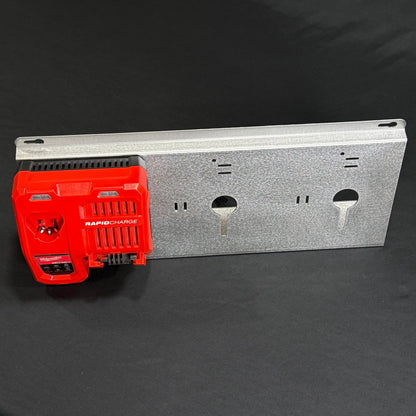 Milwaukee 3x M18-M12 Rapid battery charger wall mount plate 20 degree angle