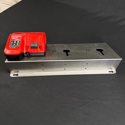Milwaukee 3x M18-M12 Rapid battery charger wall mount plate 20 degree angle