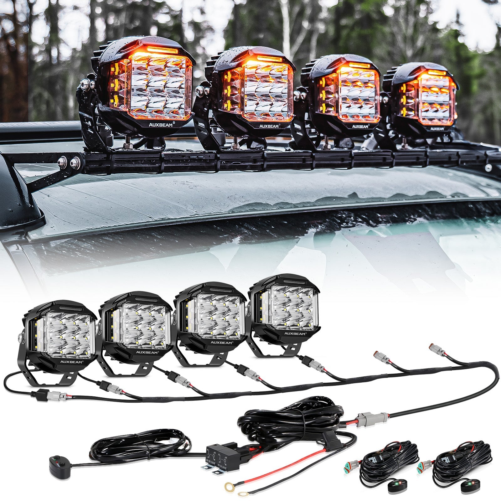JC Customs V-MAX Shooter Lights | LED Pods with DRL