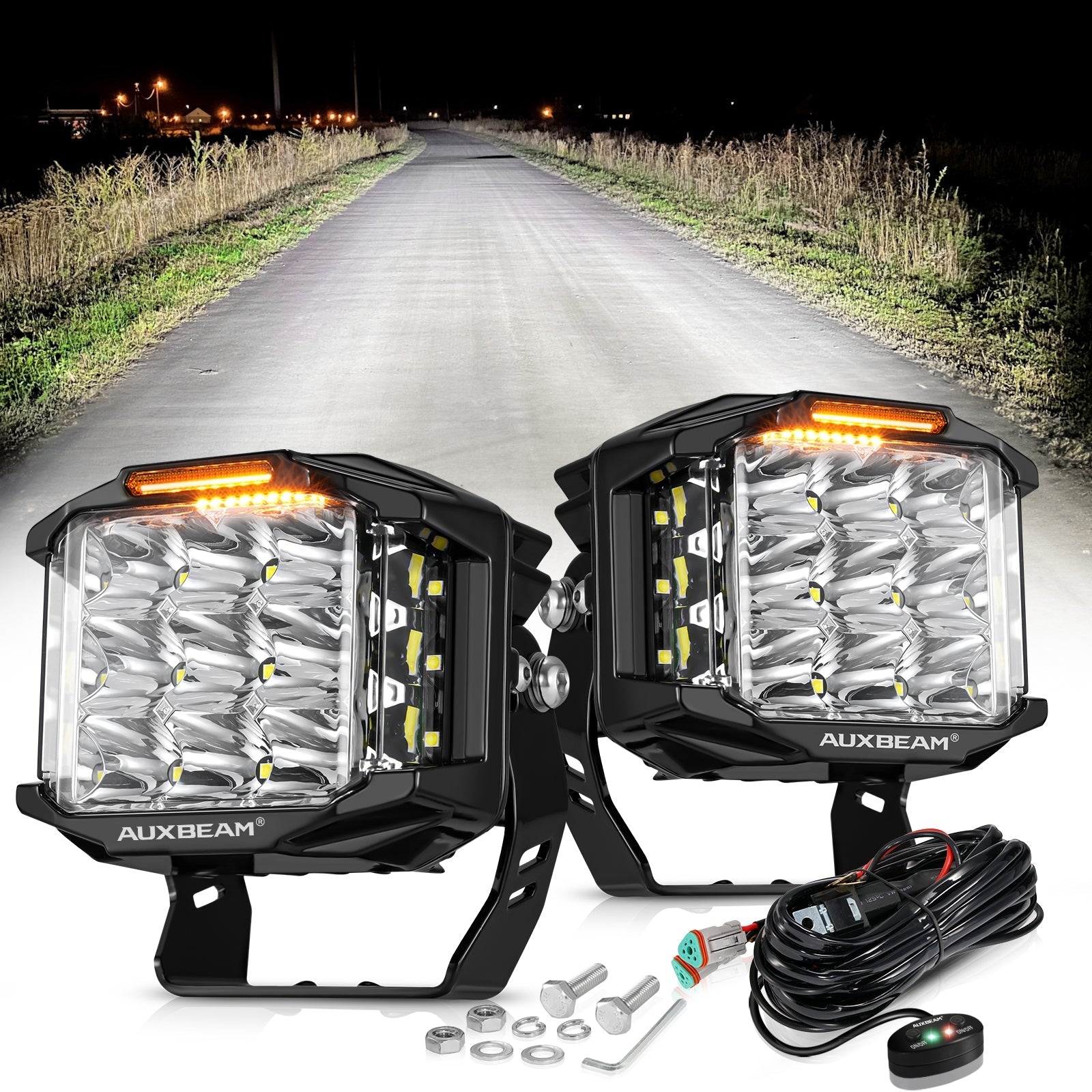 JC Customs V-MAX Shooter Lights | LED Pods with DRL