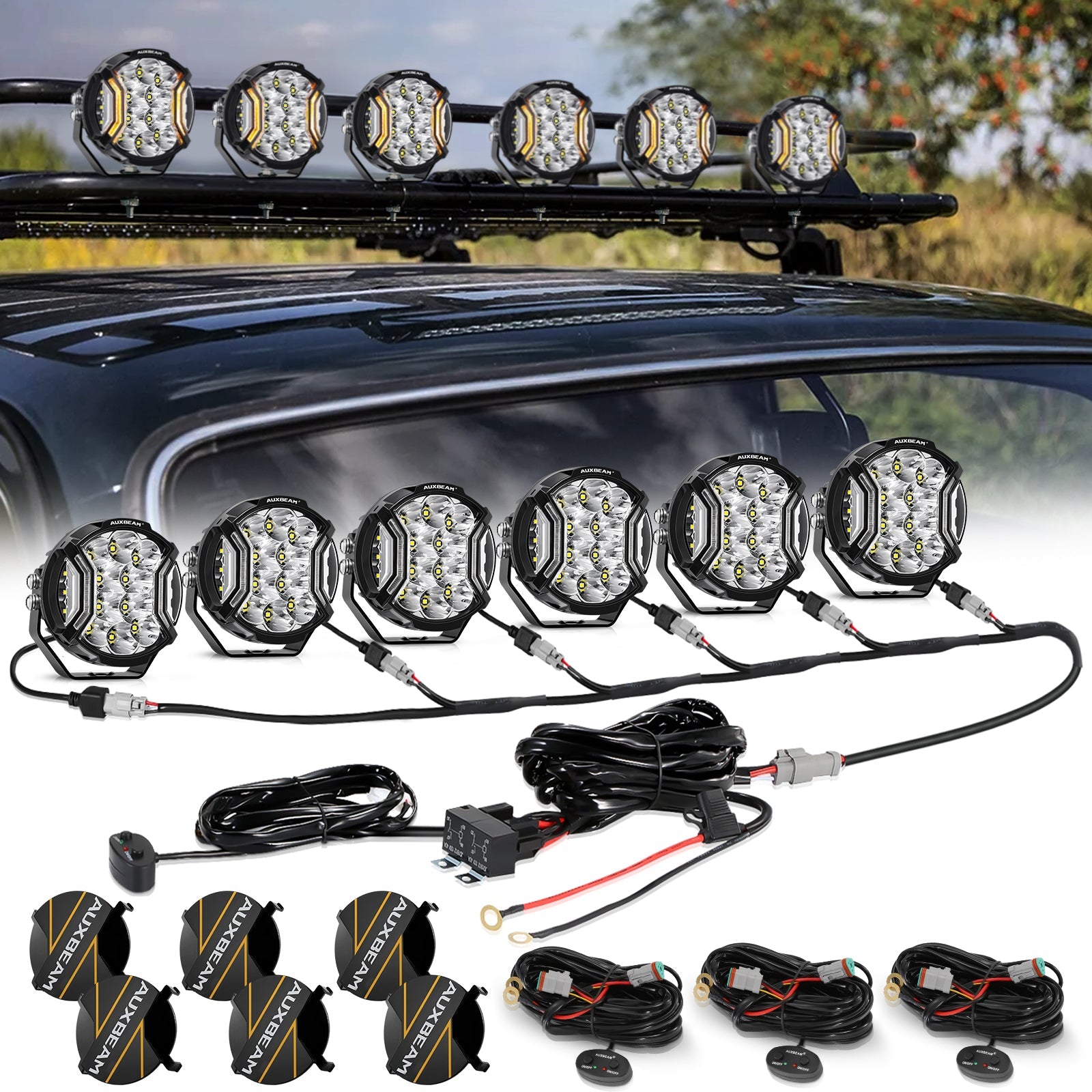 V-ULTRA Series Pod Lights w/ Amber DRL – JC Customs