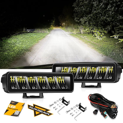 6.3 Inch 60W 7200LM LED Light Bar Off Road Driving Light