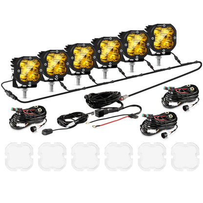 LED Pods 3" 80W Spot Beam | JC Customs Metal Fab