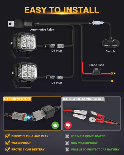 JC Customs V-MAX Shooter Lights | LED Pods with DRL