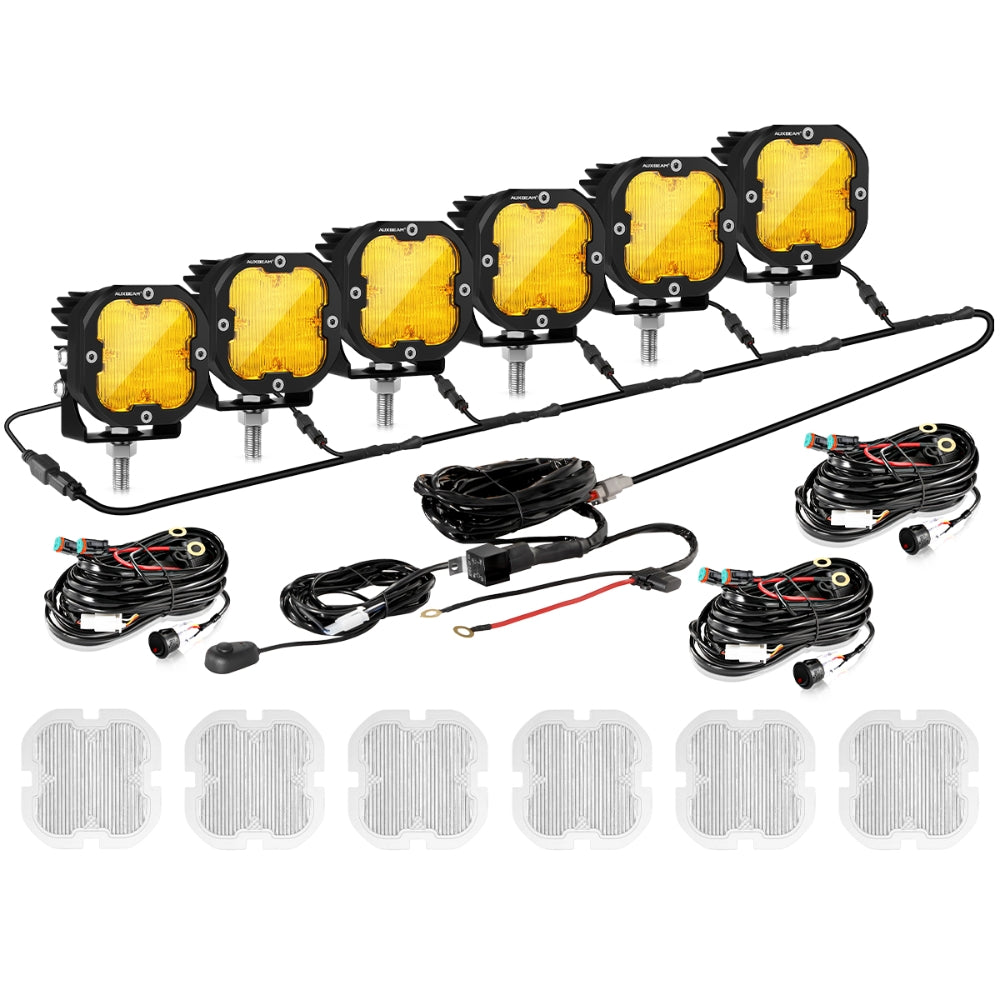 80W Flood Beam LED Lights for Offroad – JC Customs